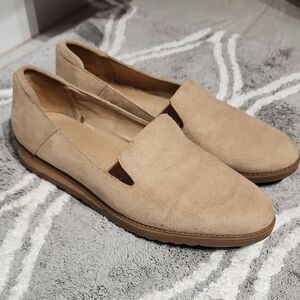 Dr. Scholl's Beige Slip-On Flats